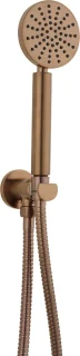 Ben Engraved Cross inbouw regendoucheset 25cm geborsteld koper PVD