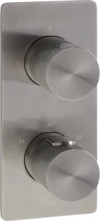 Ben Engraved Cross inbouw regendoucheset Ø25cm gunmetal PVD