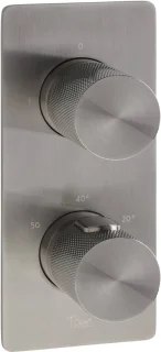 Ben Engraved Cross inbouw regendoucheset Ø25cm gunmetal PVD