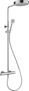 Ben Engraved Cross regendouche chroom 25cm
