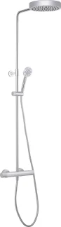 Ben Engraved Cross regendouche chroom 25cm
