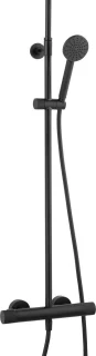 Ben Engraved Cross regendoucheset 25cm mat zwart