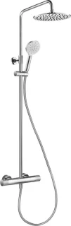 Ben Engraved Cross regendoucheset chroom