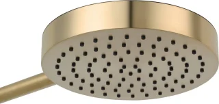 Ben Engraved Cross regendoucheset Ø25cm met staafhanddouche geborsteld messing PVD