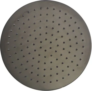 Ben Engraved Cross Slim inbouw regendoucheset Ø25cm gunmetal pvd