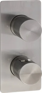 Ben Engraved Line inbouw regendoucheset 25 cm gunmetal PVD