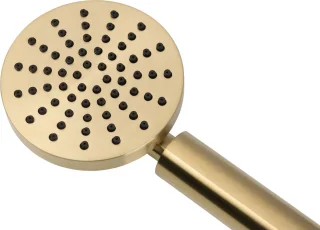 Ben Engraved Line inbouw regendoucheset 25cm geborsteld messing PVD