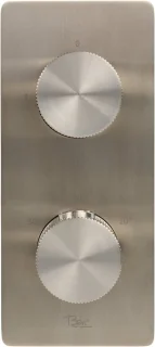 Ben Engraved Line inbouw regendoucheset Ø25cm RVS-look