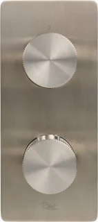 Ben Engraved Line inbouw regendoucheset Ø25cm RVS-look