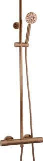 Ben Engraved Line regendouche Ø25cm geborsteld koper PVD