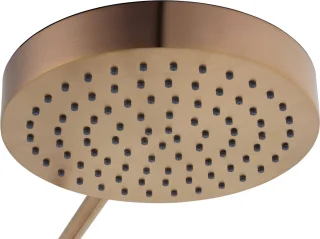 Ben Engraved Line regendouche Ø25cm geborsteld koper PVD