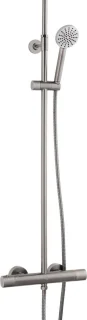 Ben Engraved Line regendouche Ø25cm gunmetal PVD