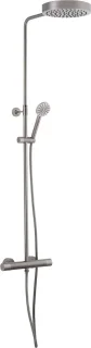 Ben Engraved Line regendouche Ø25cm gunmetal PVD