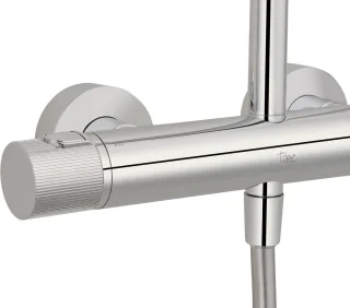 Ben Engraved Line regendoucheset 25cm chroom