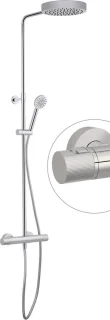 Ben Engraved Line regendoucheset 25cm chroom