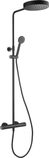 Ben Engraved Line regendoucheset 25cm mat zwart