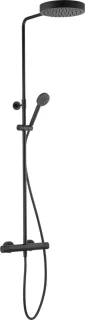 Ben Engraved Line regendoucheset 25cm mat zwart