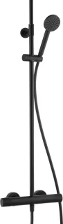 Ben Engraved Line regendoucheset 25cm mat zwart