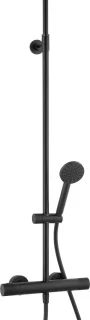 Ben Engraved Line regendoucheset 25cm mat zwart