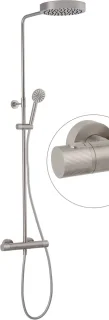 Ben Engraved Line regendoucheset Ø25cm RVS-look