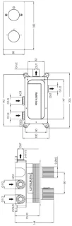 Ben Engraved Line Slim inbouw regendoucheset 25 cm chroom