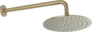 Ben Engraved Line Slim inbouw regendoucheset Ø25cm geborsteld messing