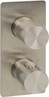 Ben Engraved Line Slim inbouw regendoucheset Ø25cm geborsteld nikkel