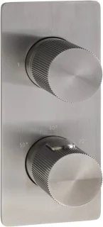 Ben Engraved Line Slim Ø25cm regendoucheset gunmetal pvd