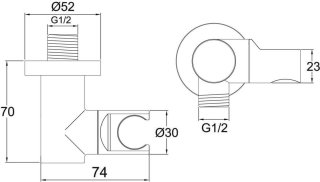 Ben Lavion 250 Inbouw Regendoucheset 25cm Geborsteld Messing PVD
