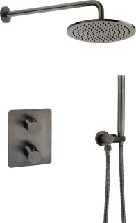 Ben Lavion 250 inbouw regendoucheset gunmetal PVD