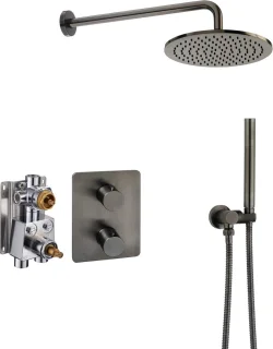 Ben Lavion 250 inbouw regendoucheset gunmetal PVD