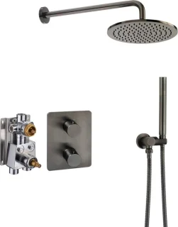Ben Lavion 250 inbouw regendoucheset gunmetal PVD