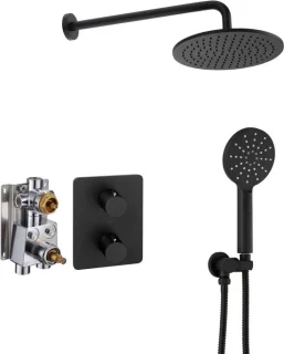 Ben Lavion 250 inbouw regendoucheset mat zwart