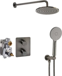 Ben Lavion 250 inbouw regendoucheset Ø25cm gunmetal pvd