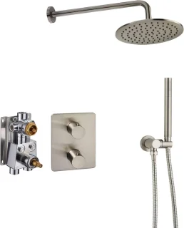 Ben Lavion 250 Inbouw Regendoucheset RVS-look