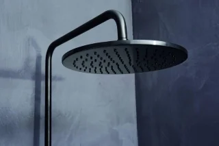 Ben Lavion Regendouche 25cm Thermostaat Geborsteld Zwart Rond