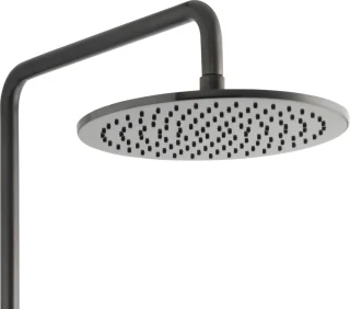 Ben Lavion Regendouche 25cm Thermostaat Geborsteld Zwart Rond