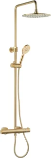 Ben Lavion Regendouche Ø 25cm Rond Messing Thermostaatkraan