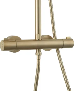Ben Lavion Regendouche Ø 25cm Thermostaat Goud Rond