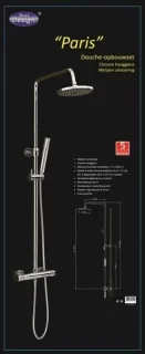 Best Design Paris Showerpipe Thermostaat 20cm Chroom