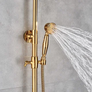 Betaalbare Goederen Doucheset Goud Thermostaat