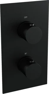Black Edition Thermostatische Inbouw Regendouche Set Mat Zwart