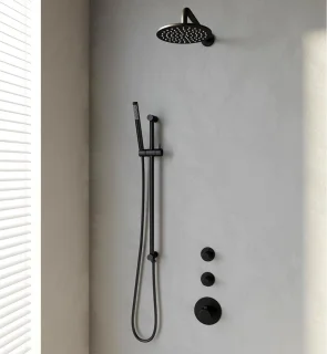 Black Edition Thermostatische Inbouw Regendoucheset 15