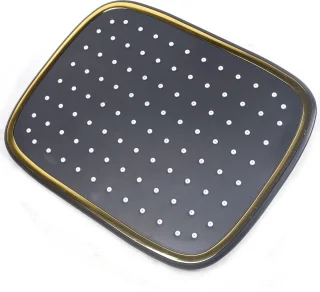 Botec Douche Set Regendouche Zwart-Goud 20 cm
