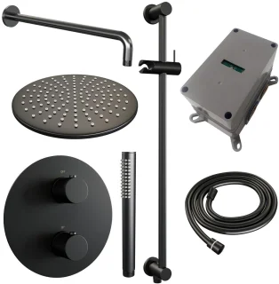 Brauer Black Carving Inbouw Regendoucheset