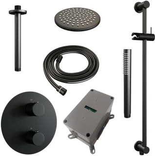 Brauer Black Carving Regendoucheset Inbouw