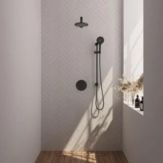 Brauer Black Carving Thermostatische Inbouw Regendoucheset