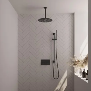 Brauer Black Carving Thermostatische Inbouw Regendoucheset
