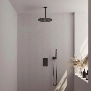 Brauer Black Carving Thermostatische Inbouw Regendoucheset
