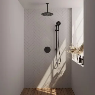 Brauer Black Carving Thermostatische Inbouw Regendoucheset